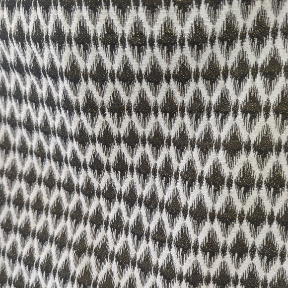 Loft cream gold sparkle textured skirt size 6 classic preppy - Picture 4 of 8